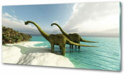 Wallmuralia. hu Konyhai fali panel Dinoszauruszok a strandon 140x70 cm