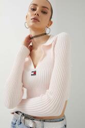 Tommy Hilfiger pulóver könnyű, női, rózsaszín - rózsaszín M - answear - 19 990 Ft