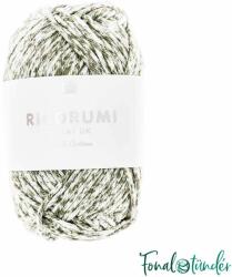 Rico Ricorumi Spray 007 Oliv - olivazöld-fehér pamut fonal