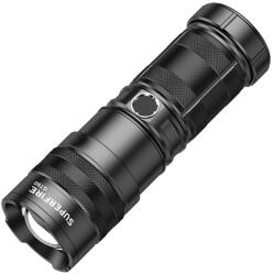 Rovo Lanterna LED Superfire GT60, Zoom, 2600lm, 320M, incarcare USB-C, Lumina fata, spate, 36W (GT60)