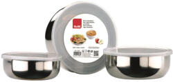 Ibili Set 3 caserole Ibili-Kitchen Aids, otel inoxidabil, argintiu (IB-712000)