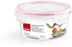 Ibili Caserola alimente Ibili, sticla borosilicata, 370 ml, transparent roz (IB-755104)