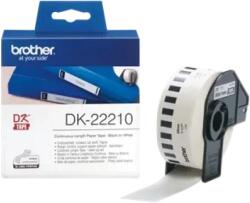 Brother Rolă de etichete originală Brother DK-22210 - negru pe alb lățime de 29mm (DK22210)