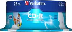 Verbatim CD-R VERBATIM 700MB 80min viteza 52x 25 buc spindle printabil "AZO Wide Inkjet Printable" "43439/261909 (43439)