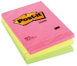 Post-it Notes adeziv Post-it® Neon liniat (APNOT086)