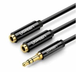 UGREEN Cablu audio Ugreen 3.5 mm jack la 2 x 3.5 mm jack negru 20816 (20816)