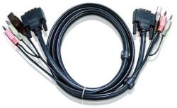 ATEN CABLU KVM ATEN cablu 3 in 1 conector tip USB (T) | 3.5 mm Jack (T) x 2 | DVI-D (T) "2L-7D05U (2L-7D05U)