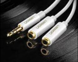 UGREEN Cablu audio Ugreen stereo 3.5 mm jack la 2 x 3.5 mm jack 0.25 m alb 10739 (10739)