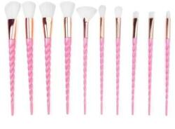 Beauty Design Set 10 pensule pentru machiaj, roz - Beauty Design Unicorn