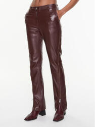Remain Bőrnadrág Leather Zipper RM2053 Bordó Straight Fit (Leather Zipper RM2053)