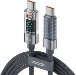 Toocki Charging Cable C-C, 1m, 100W (Grey) (TXCTT1-XY01 grey) - scom