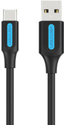 Vention Cable USB-A 2.0 to USB-C Vention COKBC 3A 0, 25m (black) (COKBC) - scom