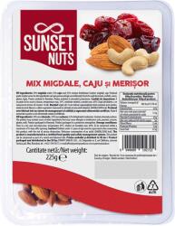 Sunset Nuts Mix migdale, caju si merisor, 225g, Sunset Nuts