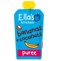 Ella's Kitchen Piure Bio din banana si cocos, 120g, Ella's Kitchen