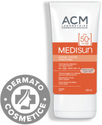 ACM Crema coloranta pentru protectie solara cu SPF 50+ Light Tint Medisun, 40ml, ACM