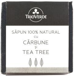 TrioVerde Sapun natural cu carbune si tea tree, 110g, Trio Verde