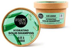 Organic Shop Sampon solid cu aloe si baobab, 60g, Organic Shop