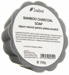 Sabio Sapun natural pentru pielea acneica Bamboo Charcoal, 100g, Sabio