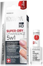 Eveline Cosmetics Tratament pentru unghii Super-Dry Top Coat 5 in 1, 12ml, Eveline Cosmetics
