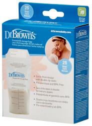 Dr. Brown's Pungi pentru depozitarea laptelui matern, 25 buc x 180ml, Dr. Brown's