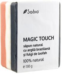 Sabio Sapun natural cu argila braziliana si fulgi de loofah Magic Touch, 135g, Sabio