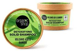 Organic Shop Sampon solid cu cenusa vulcanica si bambus, 60g, Organic Shop