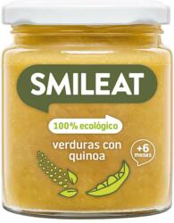 Smileat Piure de legume cu quinoa si ulei de masline Bio +6 luni, 230g, Smileat