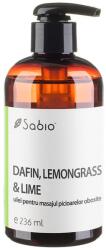 Sabio Ulei pentru masajul picioarelor obosite cu dafin + lemongrass si lime, 236ml, Sabio