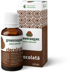 Laboratoarele Remedia Indulcitor lichid cu aroma de ciocolata Green Sugar, 50ml, Laboratoarele Remedia