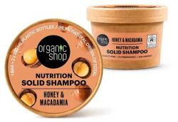 Organic Shop Sampon solid cu miere si macadamia, 60g, Organic Shop