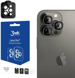3mk Folie de protectie Camera spate 3MK pentru Apple iPhone 15 Pro Max, Sticla Securizata, Neagra