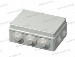 Elettrocanali 400C6 Kötődoboz gumibevezetővel IP55 190x140x70mm, UV álló (400C6)