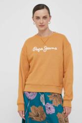 Pepe Jeans bluza femei, culoarea portocaliu, cu imprimeu 9BYX-BLD0LL_20X