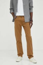 Levi's jeansi 513 SLIM STRAIGHT barbati, culoarea maro 9BYX-SJM051_82X