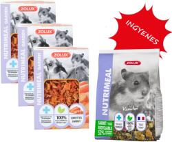 ZOLUX ZOLUX NUTRIMEAL3 GARDEN finomság sárgarépával 3x40 g + ZOLUX NUTRIMEAL 3 mix hörcsögöknek 600 g