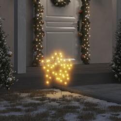 vidaXL karácsonyi csillag fénydekoráció 3 cövekkel 50 LED 29 cm (357717)