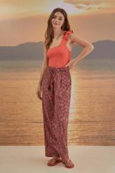 Women'Secret pantaloni Mix & Match femei, culoarea rosu, drept, high waist, 3705427 9BYX-SPD001_33X