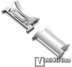Okosóra fém csatlakozó adapter - 2db / 1pár - EZÜST - gombos gyorskioldó, bármilyen 20mm-es teleszkópos szíjjal használható - SAMSUNG Galaxy Watch4 / Galaxy Watch5 / Galaxy Watch6