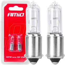 AMiO Halogén izzók H21W 12V 21W BAY9S fehér 2 db (03357)