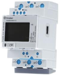 FINDER fogyasztásmérő direkt 3F 80A digitális, MID hitelesített, DIN sínre (7M3884000112)