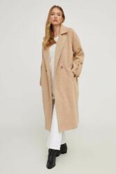 ANSWEAR kabát női, bézs, átmeneti, kétsoros gombolású - bézs S/M - answear - 36 990 Ft