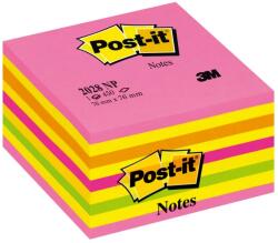 Post-it Cub Notes adeziv Post-it® Neon 76 (APNOT072ROZGALBEN)