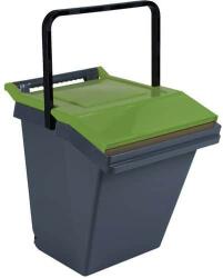 VEPA BINS Easytech hulladékelválasztó tartály, 40 l, zöld/fekete