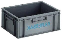 VEPA BINS Papírtartó doboz szelektív hulladékgyűjtéshez, szürke 40x30x175