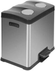 EKO Rejoice Step Bin szemetes, 2x12 l, matt rozsdamentes acél