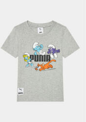 PUMA Tricou Puma X The Smurfs 622981 Gri Regular Fit