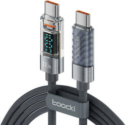 Toocki Charging Cable C-C, 1m, 100W (Grey) (TXCTT1-XY01 grey) - mi-one