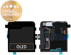 Samsung Galaxy Z Flip 5 F731B - LCD Kijelző + Érintőüveg + Keret (Extern) - GH97-29135A Genuine Service Pack