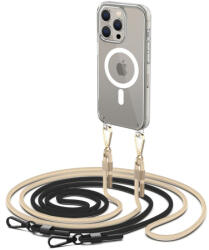 Tech-Protect FlexAir Chain MagSafe tok iPhone 15 Pro Max, fekete/bézs