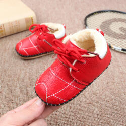 SuperBebeShop Pantofiori rosii imblaniti pentru fetite - Bella